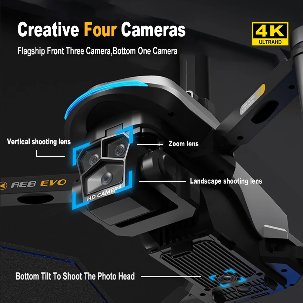 AE8 EVO Drone GPS 8K Professio - Drone Photogrammetry recension och pris